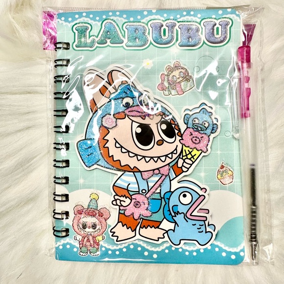 Bundle of 10 Kids Spiral Notebooks - Pink, Blue, Yellow - Picture 8 of 9